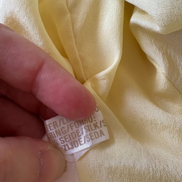 Escada Couture Luxury Vintage Butter Yellow Dress & Matching Jacket | Size 38 - Picture 14 of 15